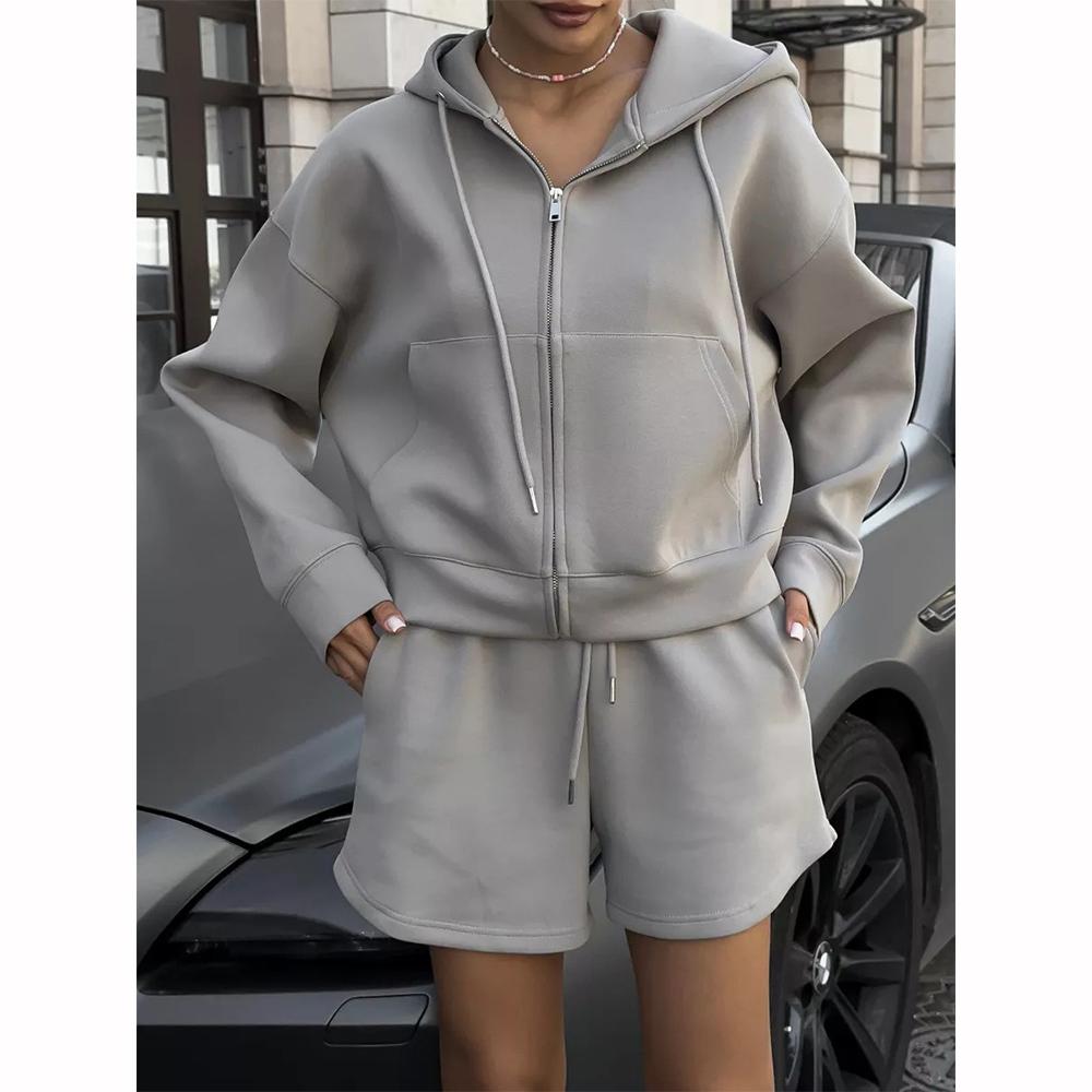 Spring Women's Summer Shorts Oversize Pink Shorts Set Two Piece Casual Tracksuit Shorts Women