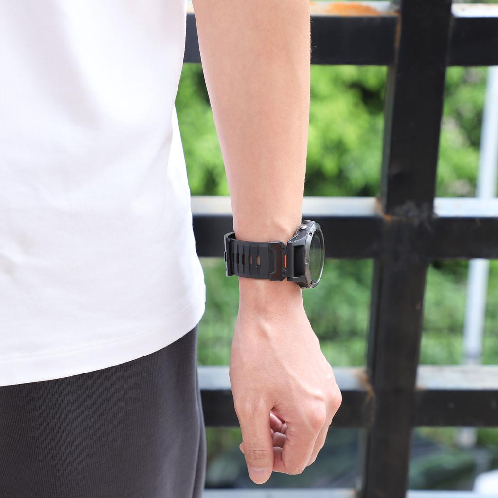 For Garmin Fenix 3/5/5X/6X/7X Replacement Strap 22mm Universal Smart Watch Fluorubber Wrist Band
