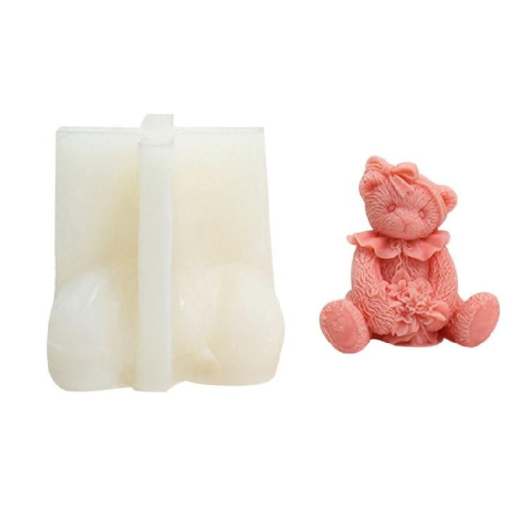 Zarte Kerzenform, Silikonform, Kerzenherstellung, wiederverwendbare Kerze, süße Epoxidform, Gussformen, DIY-Silikonform