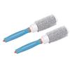 2pcs Ceramic Round Hair Brush Aluminum Tube Heat Resist Styling Hair Brush with Nylon Teeth 32mm