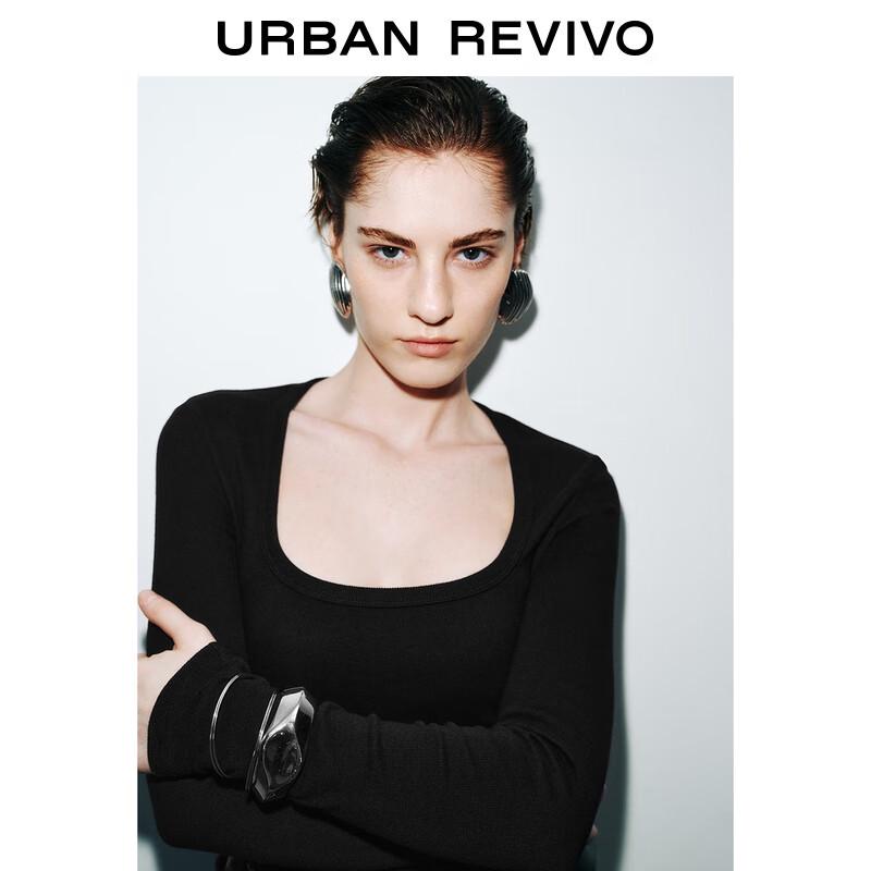 UR Women's 2025 Autumn Plaid Patchwork Belted A-Line Dress