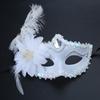 Costume Lady Mask Feather Sexy Halloween Mask Masquerade Half Face Mask Sexy Carnival Mask Ball Party Performance Mask