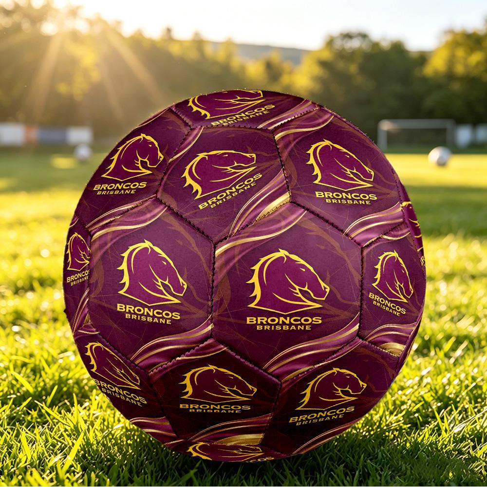 Brisbane Broncos Size 5 Sports Training Ball Shock Absorbing Durable Ball For Match Daily Practice Outdoor Activities