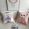 B-Boykisser Silly Cat Cute Pillow Case Plush Fabric Soft Pillowcase Double Sided Print Cushion Cover Household Gifts