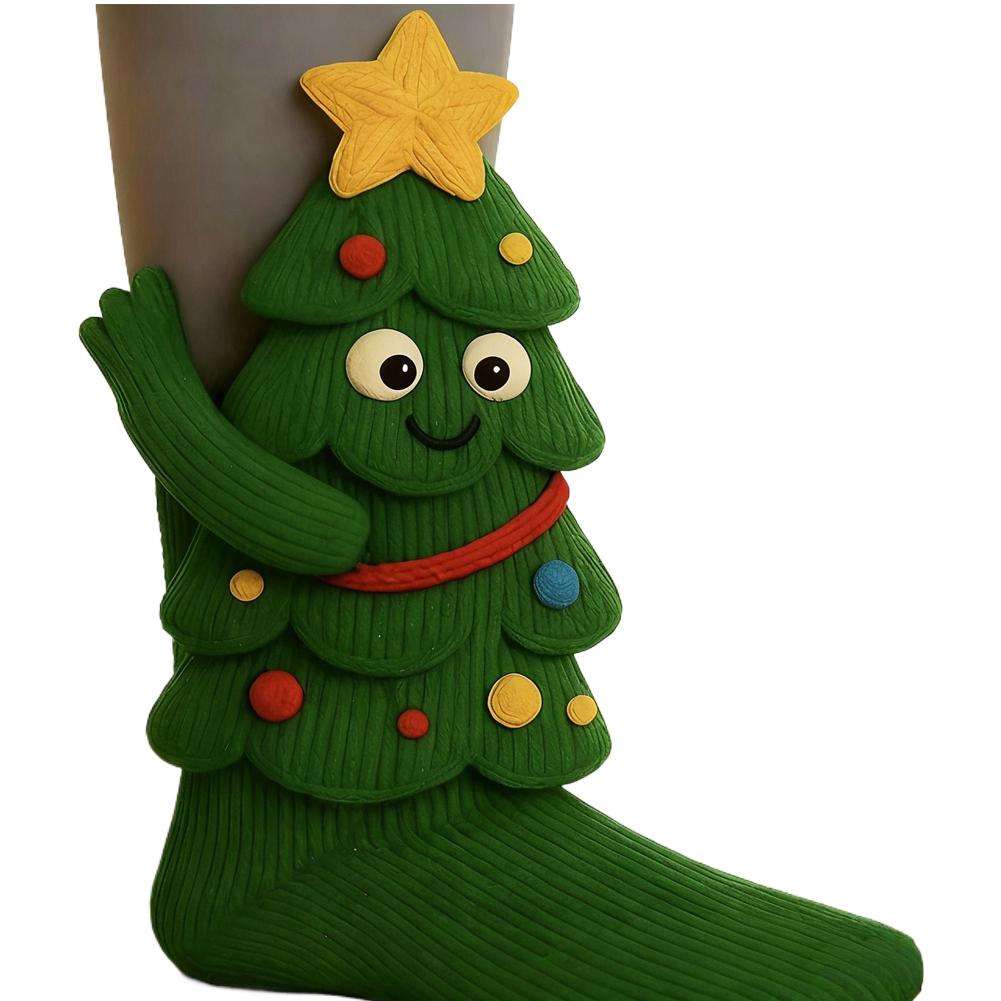 

3D В язані Шкарпетки з Тваринами Милі Підлогові Шкарпетки Ручної В язки Подвійний Шар Теплі Шкарпетки з Милими Тваринами Кроликом Пандою Різдвяні Подарунки 35-39