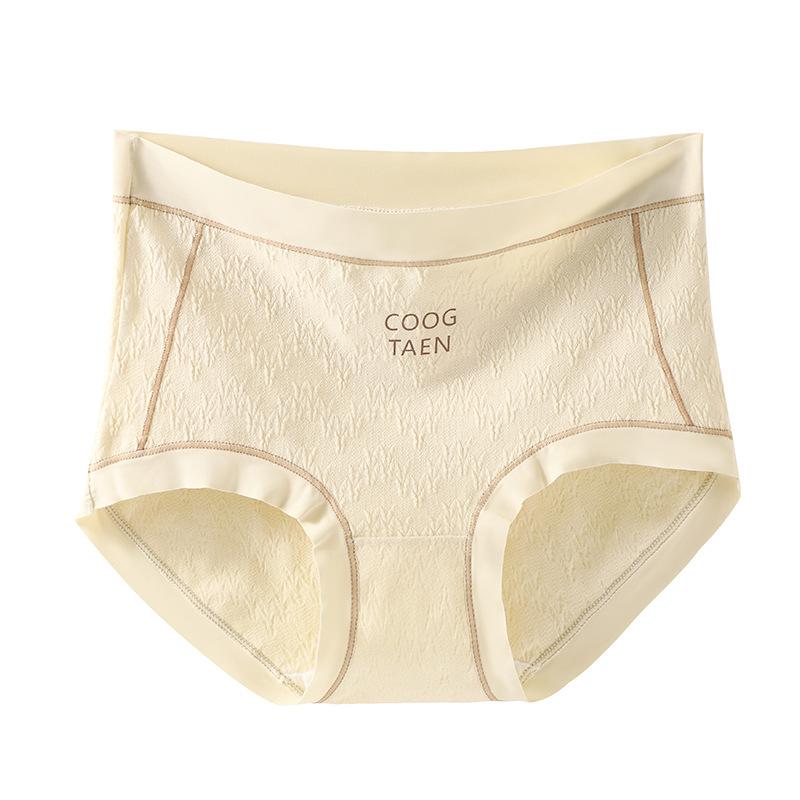 

Хлопковые трусики с промежностью и средней посадкой, дышащие, большого размера, удобные женские трусики XL/XXL,110-140 светло-желтого