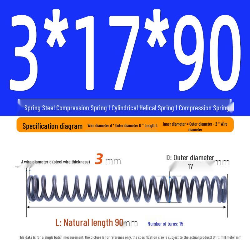 Compression Spring Y-Type Shock Absorbing Coil 3*16/17/18/19/20