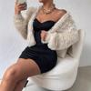 Women's Autumn/winter Cardigan Fur Heavy Industry Fashion Plush Sweater Jacket