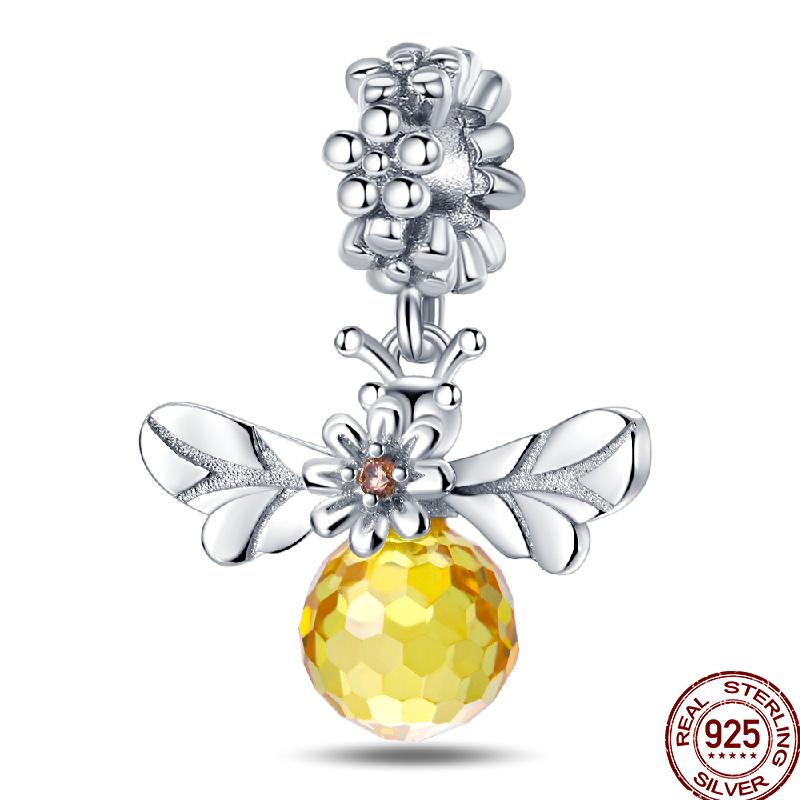 Copper Spring Insect Butterfly Series Gift Beads Suitable For 3Mm Original Bracelet Diy Birthday