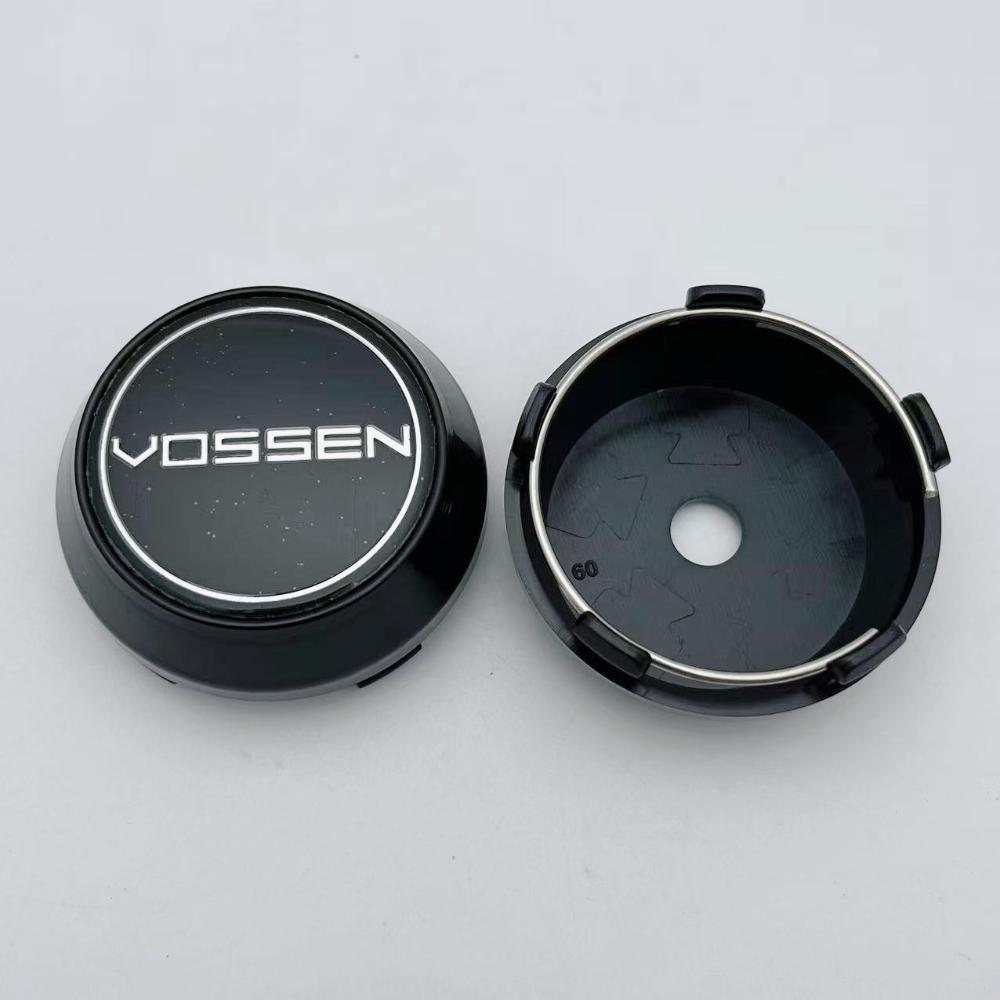 4pcs 60mm 64mm 65mm 68mm 69mm Vossen Logo Emblem Badge Car Wheel Center Caps High Cap Wheel Hubcaps Rim Cover Car Accessories Vossen Badge&60MM High Cap