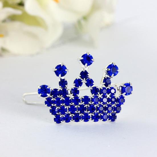 Haustier Haarspange Krone Form Bequeme Strass Anti-verformt Hund Haarnadel