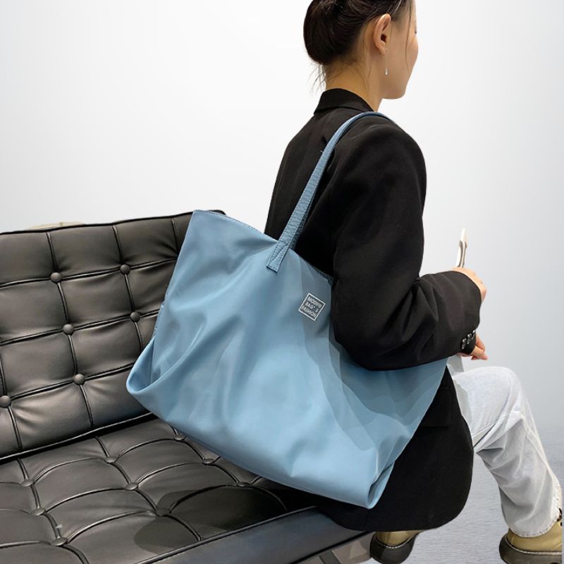 New Women'S Tote Bag | Large Capacity | Casual Canvas & Waterproof Nylon | Versatile Shoulder Bag For Class And Gym Commuter Bag