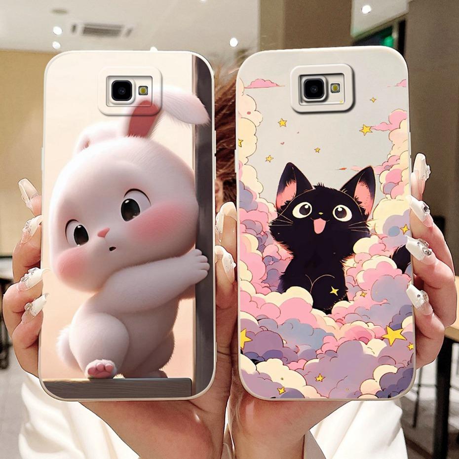 Cute Cartoon Phone Case For Samsung Galaxy J7 Prime On7 2016 G610Y Soft Silicone Shockproof Cover For Samsung J7Prime Bumpers