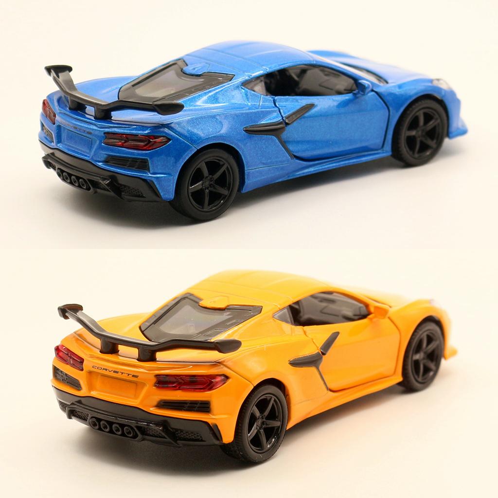1/36 Chevrolet Corvette Z06 Toy Car Model for Children RMZ CiTY Diecast Racing Miniature Pull Back Collection Gift for Kid Boys