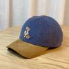 2024 Trendy Corduroy Baseball Cap with Little Brown Bear Design for Women and Men, Perfect for Spring and Autumn
