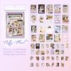 100pcs Vintage Scrapbooking Sticker Materials Paper Combo Kit for DIY Junk Journal Collage Photo Album Stationery Supplies