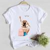Coffee Happy Time Cute Summer Short Sleeve Casual Tee Top Clothes Fashion Shirt Lady Tshirt Female T Women Graphic T-shirts