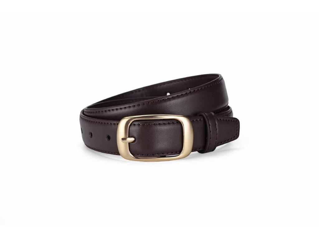Trendy Women's Leather Belt with Sleek Pin Buckle - Versatile and Elegant