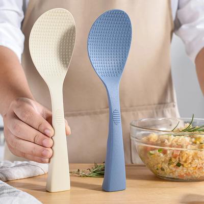 1PC Food Grade Silicone Rice Spoon Household Non Stick Pot Cooking Spoon High-temperature Resistant Kitchen Tools
