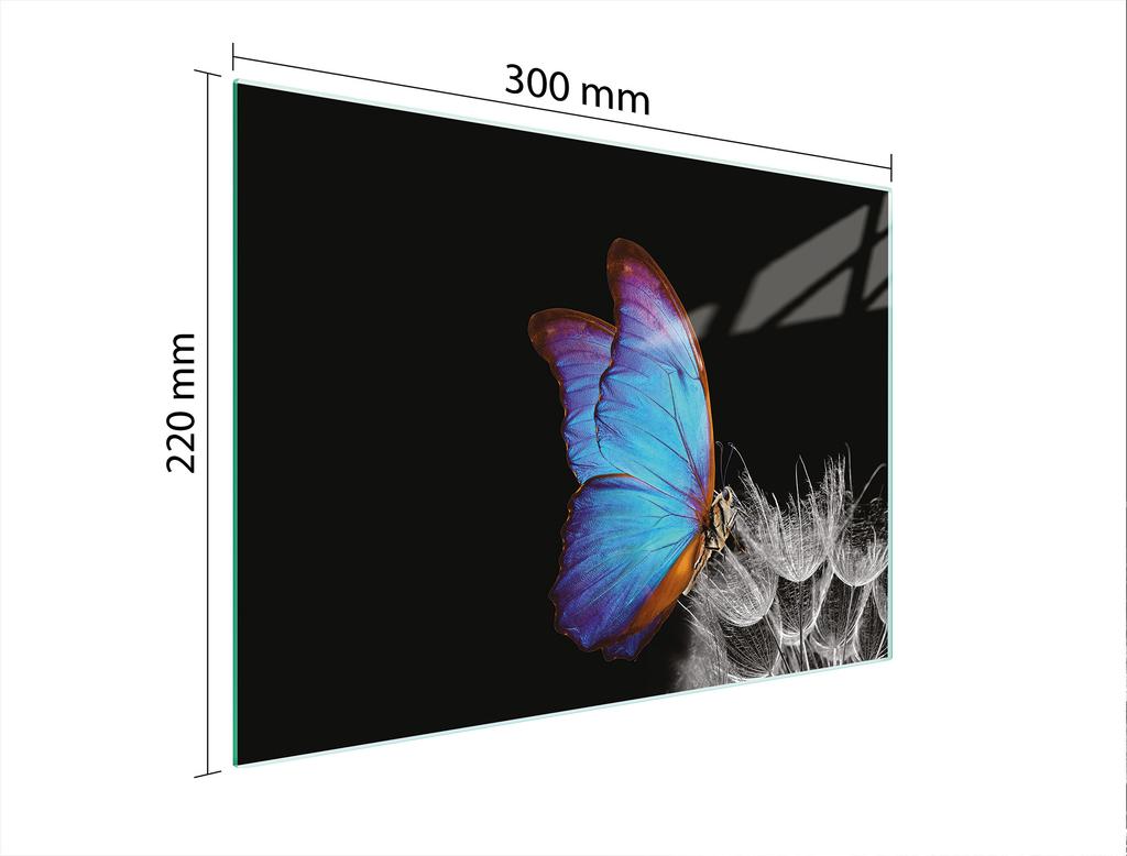 SZKLANA DESKA DO KROEJNIA 30x22 MOTYL