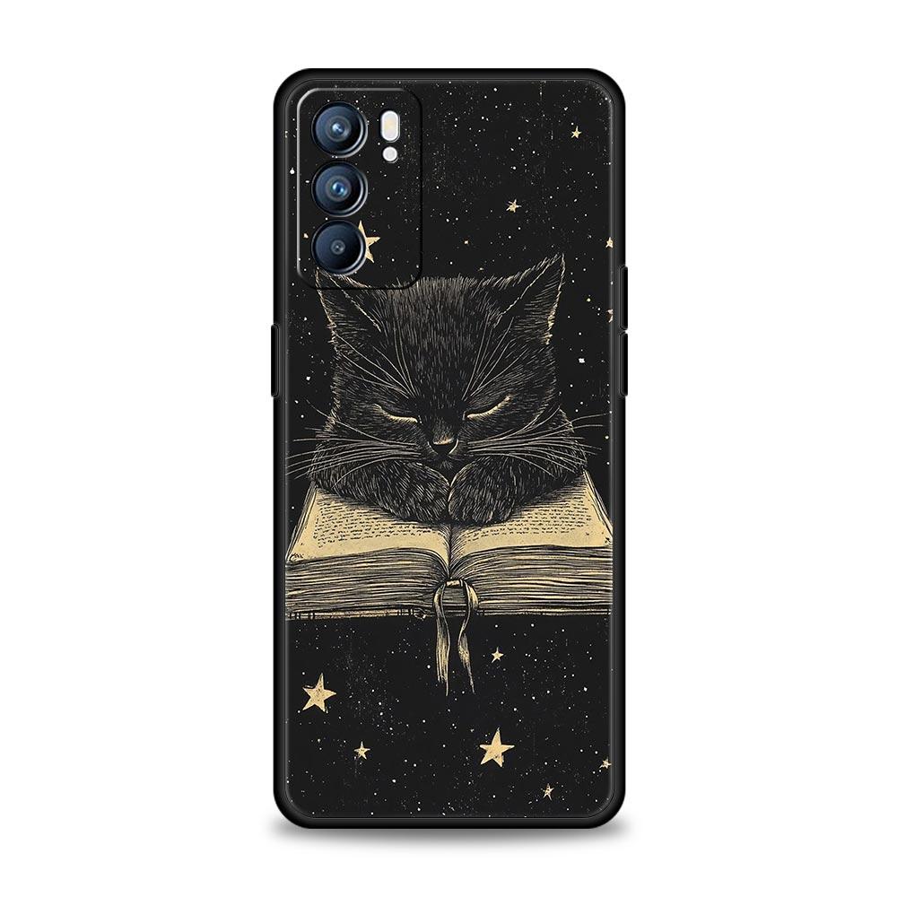 Cartoon Kunst Telefoonhoesje Voor Oppo Reno 13 12 11 10 7 F Find X5 X6 A98 A80 A79 A78 A57 A54 A31 A17 Pro 5G Zachte TPU Cover Fundas Tas