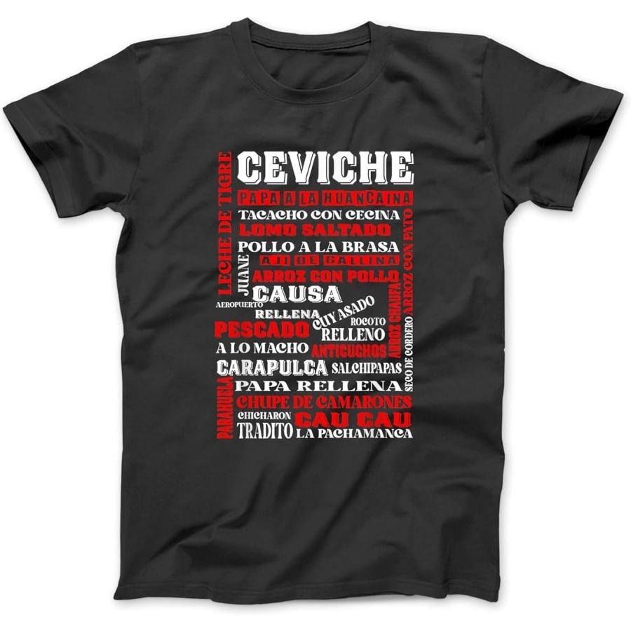 Peruvian Food Peru Foodie Chef - Peru T-Shirt Sweatshirt Hoodie for Men Women Kids Made in Canada Black S