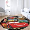 Tappeto Rotondo con Popolare Motivo Auto da Corsa Tappeto Circolare per Camera da Letto Bambini Tappetino Antiscivolo McQueen per Decorazione Casa