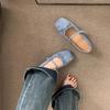 Flat Shoes Mary Jane Single Shoes Women's 2025 New Spring and Autumn Beautiful Gentle Evening Shoes Square Head Ballet Ladyshoes