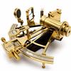20.32 Cm Handmade Brass Nautical Sextant, Working Navigation Instrument, Polished Maritime Collectible,