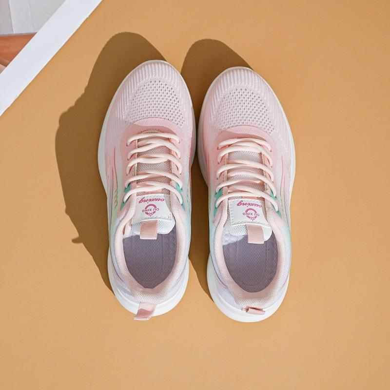 Women's Gradient Knit Sneakers Spring Lightweight Platform Athletic Shoes for Students,Breathable Casual Running Shoes
