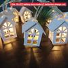 1Set Christmas Led String Lights Illuminated Wooden House Lights Christmas Tree Top Star Lights Starry Sky Decorative Lights