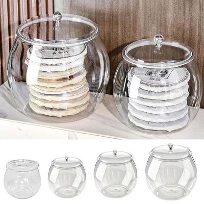 1.1/2.3/4/6L 1pc Flour Grains Candy & Cookie Plastic Jar Hard and Smooth Pot with Lids Clear Airtight Food Storage Canister