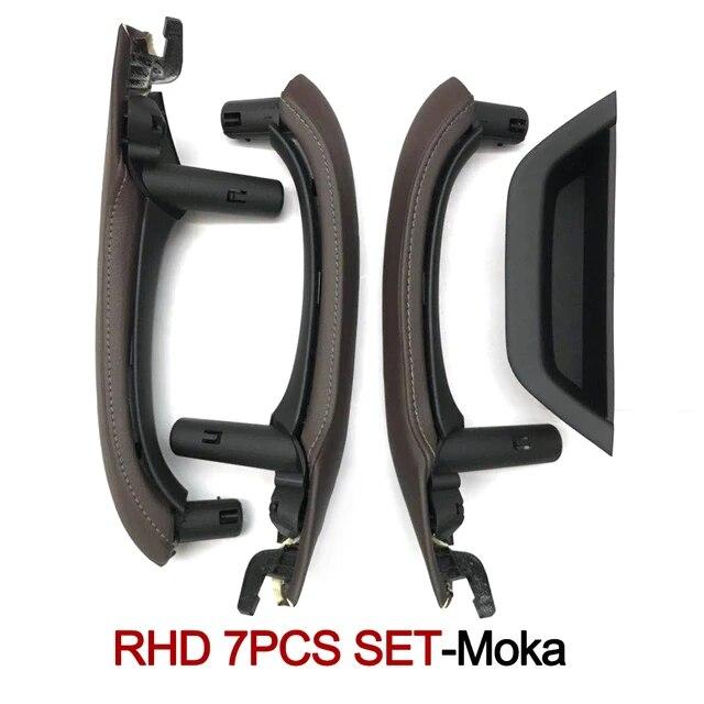 Links rechts Fahrer Auto Innentür Pull Griff Leder Abdeckung Set Montage Ersatz für BMW X3 X4 F25 F26 2010-2016