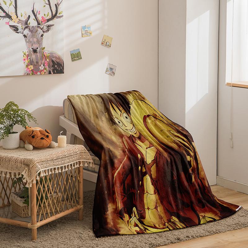 Flannel Fleece Blanket 3D Printed Sofa Blanket Thickened Blanket