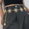 Punk Hip Hop All-match Waist Chain Sun Vintage Metal Womans Belt For Dress Vintage High Waist Chain Belt for Women