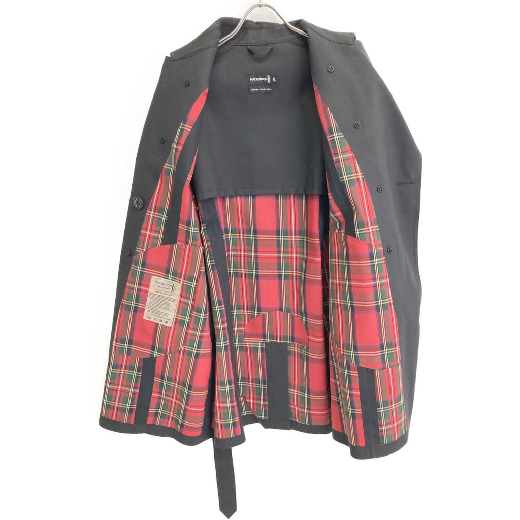 MACKINTOSH Svart dobbel kåpe kåpe 34 svartBrukt