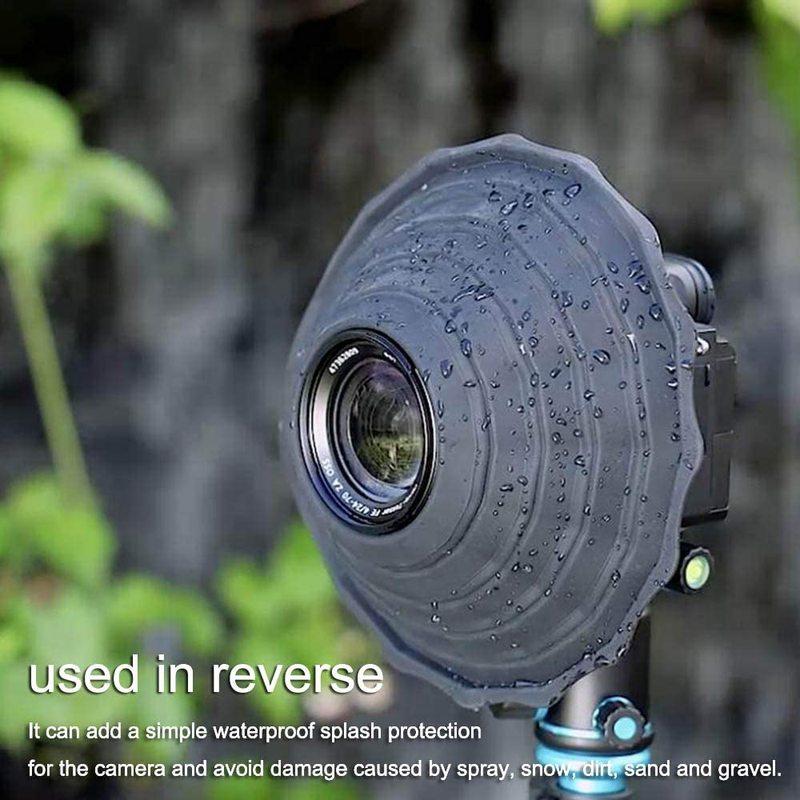 

JJC Ultimate Lens Hood Anti Reflection Lens Shade Foldable Reversible Lens Hood for Canon Nikon Sony Fuji DSLR SLR Camera Lens Small
