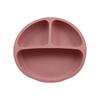 Baby Plate Divided Design BPA Free Silicone 3 Grids Toddler Suction Plate Infant Feeding Supplies Daily Use