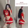 Velvet Christmas Cosplay Lingerie: Cute, Backless Nightgown for Role Play