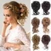 Synthetic Hair Bun Chignon Messy Curly Hair Band Elastic Scrunchy False Hair Pieces for Women Hairpins Black Brown