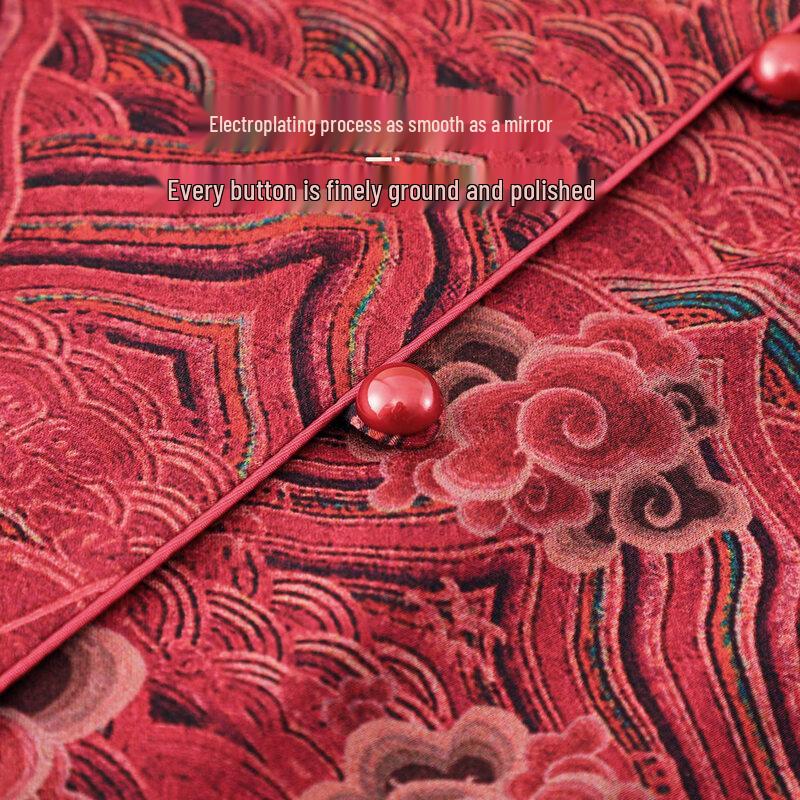 YUZHAOLIN Mid-Aged Women's Seven-Sleeve Loose-Fit Shirt