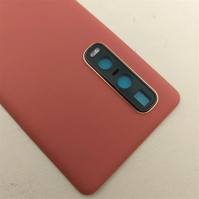 BANERYPAK Parts Leather Material Battery Back Cover For OPPO Find X2 Pro CPH2025 PDEM30 Rear Housing