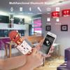 Bezdrátový karaoke mikrofon Bluetooth ruční přenosný mikrofon audio reproduktor Domácí přehrávač KTV Hudební jevištní zpěv s LED světly