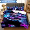 Kpop cartoon 3pcs K-pop music group Bedding set,Ideal for Bedroom, Dormitory,Including Duvet Cover And 2pcs Pillowcases,Fan gifts