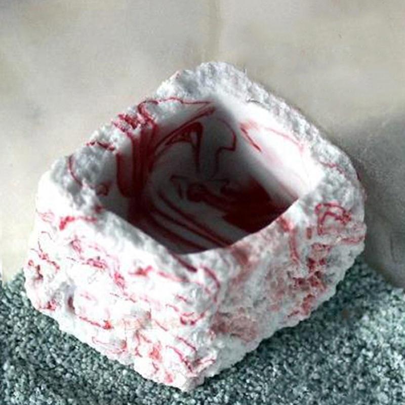 1X miniaturní miska na vodu ve stylu rocku Jídlo Miska Terárium Dekor Pavouci Hmyz Plaz