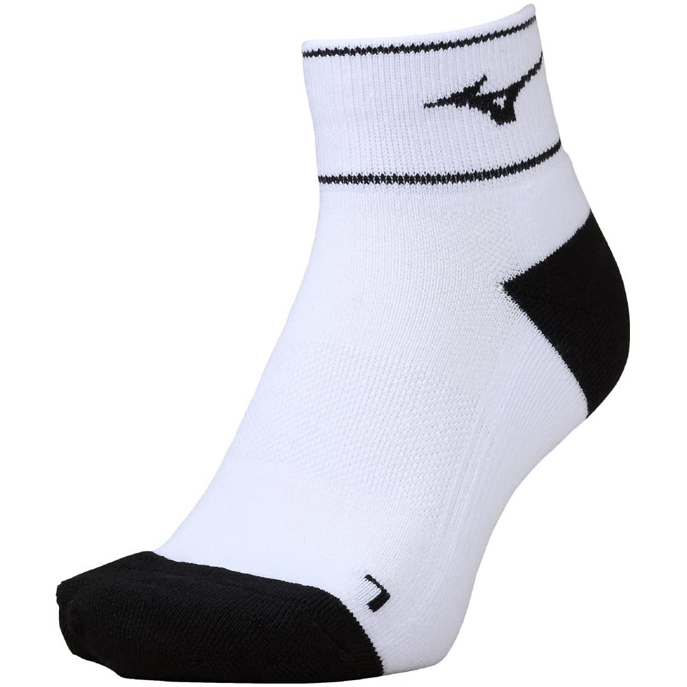 

Mizuno Tennis Short 3D Antibacterial Size cm Socks, Design, Treatment, 62JX2002, White/Black, 22.0-25.0