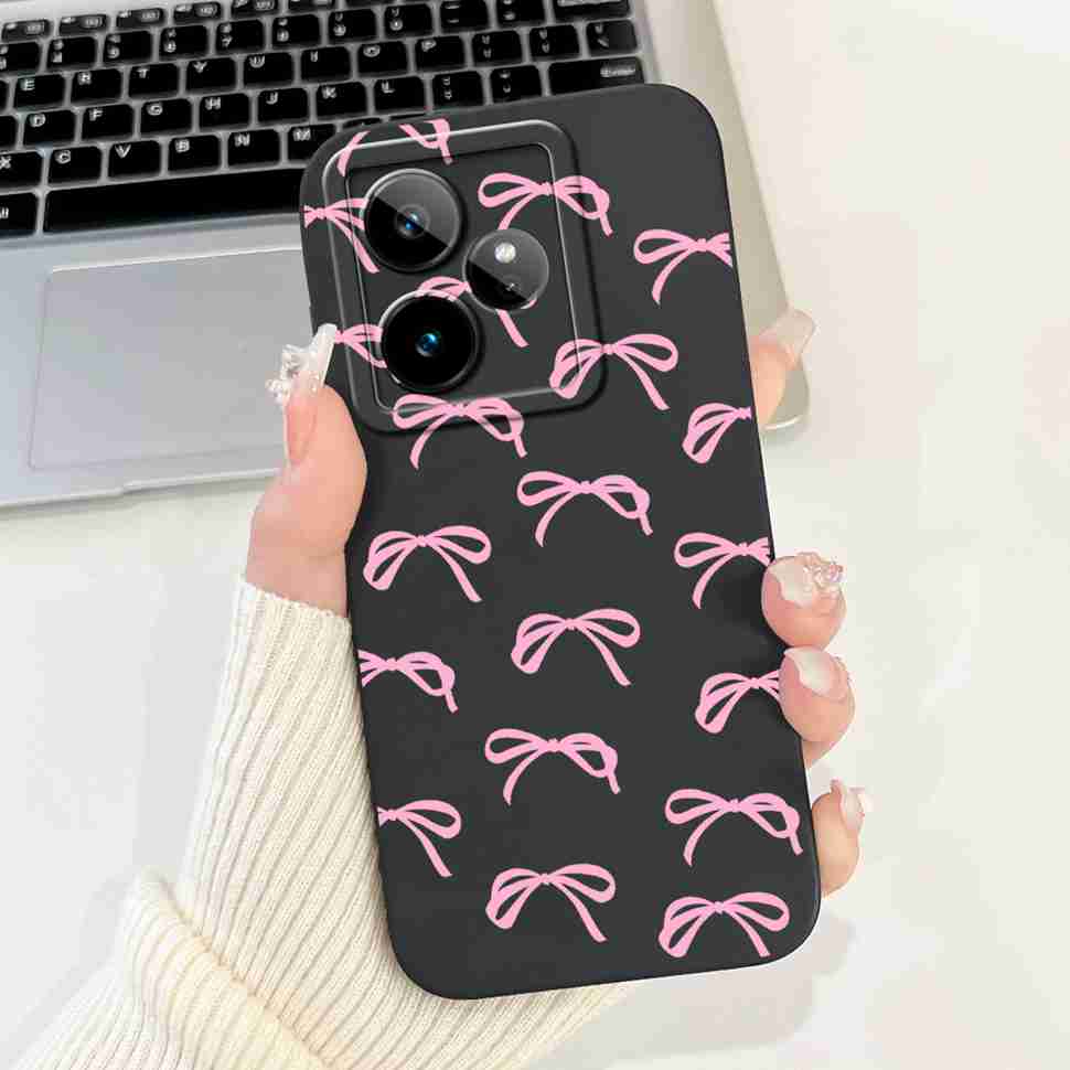 For Realme GT 7 5G 6.78" Case RMX5061 Cartoon Panda New Flower Collection Soft Silicon Cover For Oppo Realme GT7 5G Phone Shell