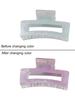 New Flower Hair Claws Gradient Fashion Shark Claws Hairpin For Girlschange Colour In The Sunlight Vacation Hair Accessories