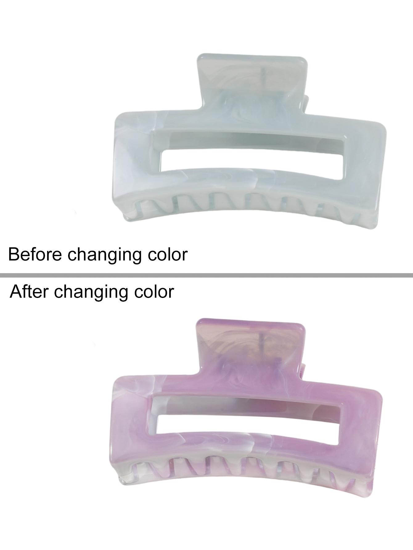 Новые Заколки-Цветы для Волос Градиентные Модные Заколки-Акулы для Девочек Меняющие Цвет на Солнечном Свету Пляжные Аксессуары для Волос