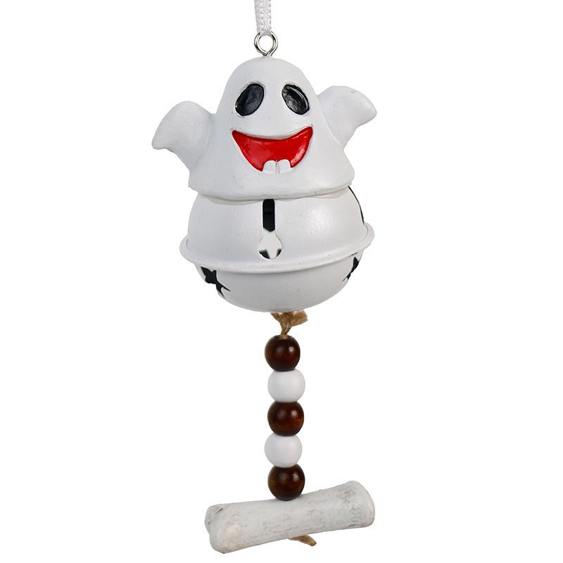 2025 Halloween Süßer Cartoon Geist Windspiel Hängende Ornamente Halloween Harz Anhänger Frohes Halloween